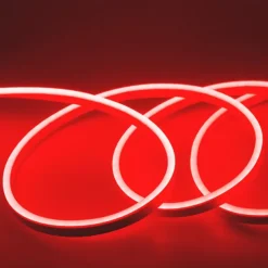 LED Neon Flex Strip Lights 6mm Narrow Neon Light 12V LED Strip Waterproof 5M Cutable DIY Led Neon Light Strip for Indoor Outdoor Home Decoration and DC12V Adapter and Touch Dimmer Switch Kit