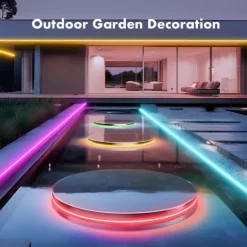 LED Neon RGB Light Strip 3M-30M with Bluetooth & APP Control, Waterproof IP65 Music Sync Multi-Color Flexible Strip for Home, Garden, Building Decor AC220V