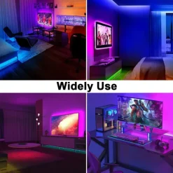 LED Neon RGB Light Strip 3M-30M with Bluetooth & APP Control, Waterproof IP65 Music Sync Multi-Color Flexible Strip for Home, Garden, Building Decor AC220V