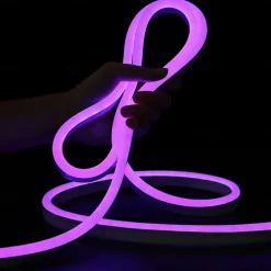 LED Neon RGB Light Strip 3M-30M with Bluetooth & APP Control, Waterproof IP65 Music Sync Multi-Color Flexible Strip for Home, Garden, Building Decor AC220V