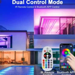 LED Neon RGB Light Strip 3M-30M with Bluetooth & APP Control, Waterproof IP65 Music Sync Multi-Color Flexible Strip for Home, Garden, Building Decor AC220V