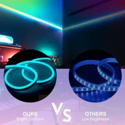 LED Neon RGB Light Strip 3M-30M with Bluetooth & APP Control, Waterproof IP65 Music Sync Multi-Color Flexible Strip for Home, Garden, Building Decor AC220V