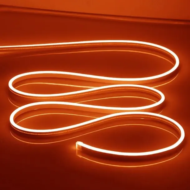 LED Neon Rope Lights 5M 16.4Ft, 12V Flexible IP65 Waterproof Silicone Neon Strip Lights, Ideal for Bedroom, Kitchen, Indoor/Outdoor Decoration (Power Adapter Not Included)