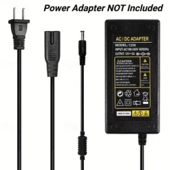 LED Neon Rope Lights 5M 16.4Ft, 12V Flexible IP65 Waterproof Silicone Neon Strip Lights, Ideal for Bedroom, Kitchen, Indoor/Outdoor Decoration (Power Adapter Not Included)