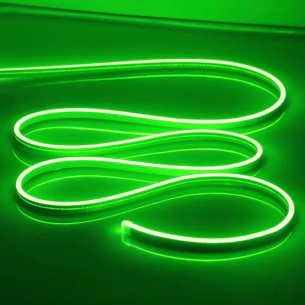 LED Neon Rope Lights 5M 16.4Ft, 12V Flexible IP65 Waterproof Silicone Neon Strip Lights, Ideal for Bedroom, Kitchen, Indoor/Outdoor Decoration (Power Adapter Not Included)