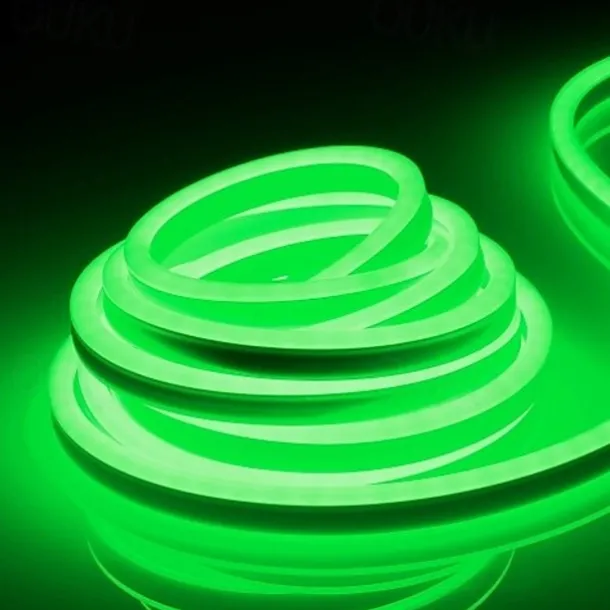 LED Neon Rope Lights 5M 16.4Ft, 12V Flexible IP65 Waterproof Silicone Neon Strip Lights, Ideal for Bedroom, Kitchen, Indoor/Outdoor Decoration (Power Adapter Not Included)