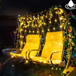 LED Net Night Lights 1.5x1.5M 3x2M 220V Wedding Christmas Fairy String Light Outdoor Waterproof Party Holiday Decor Mesh Lights with Tail Plug for Halloween