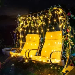 LED Net Night Lights 1.5x1.5M 3x2M 220V Wedding Christmas Fairy String Light Outdoor Waterproof Party Holiday Decor Mesh Lights with Tail Plug for Halloween