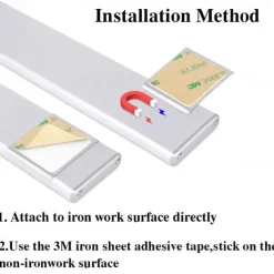 LED Night Lights Motion Sensor USB Rechargeable Ultra-Thin Kitchen Cabinet Closet Lamp PIR Motion Sensor Wireless Night Lamp Bedroom Corridor Passageway Dormitory Lighting