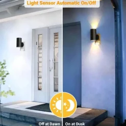 LED Night Lights Plug in Modern Nightlight Plug into Wall Dusk to Dawn Light Sensor Dimmable Wall Lamp for Hallway Bedroom Stairway