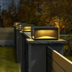 LED Outdoor Post Lights Warm White 20/30/40cm Nordic Style Outdoor Column Lights Fence Post Cap Lights Waterproof IP54 for Deck Suitable for Door Stone Pillars Garden lamp Post 85-265V