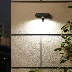 LED Outdoor Solar Street Light Waterproof Human Body Motion Sensor Wall Lamp Garden Courtyard Walkway Outdoor Home Lighting Solar Night Lights