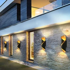 LED Outdoor Wall Light 10W 800 Lumen Aluminum Outdoor IP65 Waterproof Garden Wall Washer Light, Balcony Decorative Wall Sconce AC85-265V 3000k 6000k Black/White