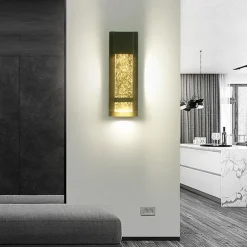 LED Outdoor Wall Light Warm White 20W Villa Exterior Wall Lamp Exterior Wall Sconce Light Fixture with Seeded Glass Shade Socket Waterproof Wall Mount Light for Porch Doorway Garag 110-240V