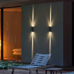 LED Outdoor Wall Lights Indoor Wall Lights Living Room Outdoor Aluminum Wall Light IP65 110-120V 220-240V