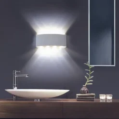 LED Outdoor Wall Lights 8W LED Aluminum Wall Lamp Sconce Indoor Up Down IP65 Waterproof White Black Modern for Patio Garden Stairs Bedroom Aisle Pathway Bathroom Light