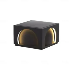 LED Outdoor Wall Lights Warm White Post Cap Lights Square Fence Pillar Lamp Modern Column Lights IP65 Waterproof Fence Gate Cap Light Lantern Head Lamp Patio Villa Park Decor Deck Stigma Light