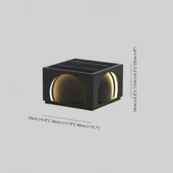 LED Outdoor Wall Lights Warm White Post Cap Lights Square Fence Pillar Lamp Modern Column Lights IP65 Waterproof Fence Gate Cap Light Lantern Head Lamp Patio Villa Park Decor Deck Stigma Light