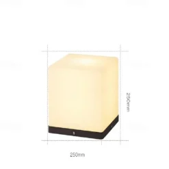 LED Outdoor Wall Lights Warm White 20/25/30/40cm Garden Post Patio Light Outdoor Square Pillar Lamp Simplicity IP54 Waterproof Garden Yard Pillar Lamps 3000K