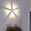 LED Outdoor Wall Lights Warm White Metal American Country Simple Children's Room Ceiling Light 10W Modern Creativity Starfish Shape Girl Kindergarten Toy Room Study 110-240V