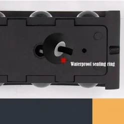 LED Outdoors Wall Lamp 2W 4W Up/Down Lighting Indoor Double-Head Curved Waterproof IP65 Wall Lamp Modern Bedroom Lamp Warm White Light AC85-265V