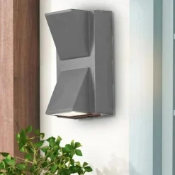 Led Outdoors Wall Lamp 5W 10W Up/Down Lighting Indoor Double-Head Curved Waterproof IP65 Wall Lamp Modern Bedroom Lamp Warm White Light AC85-265V