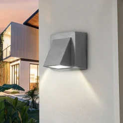 Led Outdoors Wall Lamp 5W 10W Up/Down Lighting Indoor Double-Head Curved Waterproof IP65 Wall Lamp Modern Bedroom Lamp Warm White Light AC85-265V