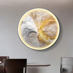 Led Painting Indoor Creative Modern Nordic Style Indoor Wall Lights Bedroom Dining Room Metal Wall Light IP20 110-120V 220-240V