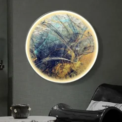 Led Painting Indoor Creative Modern Nordic Style Indoor Wall Lights Bedroom Dining Room Metal Wall Light IP20 110-120V 220-240V