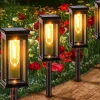 LED Pathway Lights Outdoor Solar Street Light Waterproof IP65 Solar Garden Decorative Light Landscape Lighting for Yard Lawn Patio Walkway