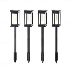 LED Pathway Lights Outdoor Solar Street Light Waterproof IP65 Solar Garden Decorative Light Landscape Lighting for Yard Lawn Patio Walkway