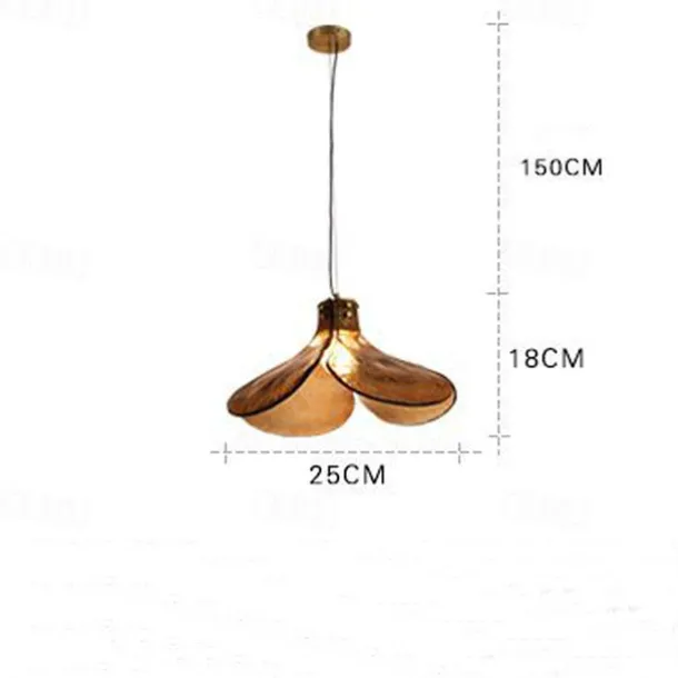 LED Pendant lamp Glass Flower Design Amber lampshade E12/E14 Interior Hanging lamp Loft Height Adjustable Ceiling Pendant lamp Bedroom Bar Cafe Office Table Hanging Lamps 110-240V
