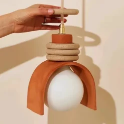 LED Pendant lamp Warm White Pendant lamp Metal Hanging lamp Height Adjustable Ceiling Pendant lamp Bedroom Bar Cafe Office Table Hanging Lamps 110-240V