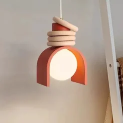 LED Pendant lamp Warm White Pendant lamp Metal Hanging lamp Height Adjustable Ceiling Pendant lamp Bedroom Bar Cafe Office Table Hanging Lamps 110-240V