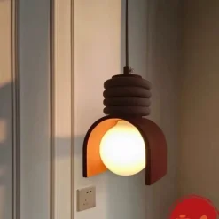 LED Pendant lamp Warm White Pendant lamp Metal Hanging lamp Height Adjustable Ceiling Pendant lamp Bedroom Bar Cafe Office Table Hanging Lamps 110-240V