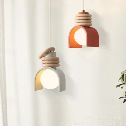 LED Pendant lamp Warm White Pendant lamp Metal Hanging lamp Height Adjustable Ceiling Pendant lamp Bedroom Bar Cafe Office Table Hanging Lamps 110-240V