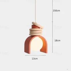 LED Pendant lamp Warm White Pendant lamp Metal Hanging lamp Height Adjustable Ceiling Pendant lamp Bedroom Bar Cafe Office Table Hanging Lamps 110-240V
