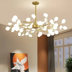 LED Pendant Light 27 36 45 54 Heads Firefly Chandelier LED Pendant Lighting Postmodern Ceiling Light Fixture Hanging Lamp Rose Gold Branch LED Chandelier Bulb Included AC220V AC110V