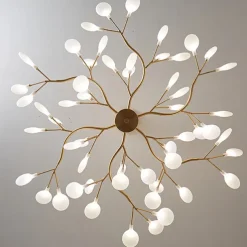 LED Pendant Light 27 36 45 54 Heads Firefly Chandelier LED Pendant Lighting Postmodern Ceiling Light Fixture Hanging Lamp Rose Gold Branch LED Chandelier Bulb Included AC220V AC110V