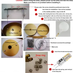 LED Pendant Light 27 36 45 54 Heads Firefly Chandelier LED Pendant Lighting Postmodern Ceiling Light Fixture Hanging Lamp Rose Gold Branch LED Chandelier Bulb Included AC220V AC110V