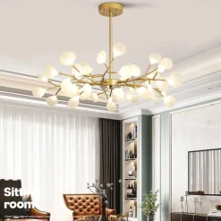 LED Pendant Light 27 36 45 54 Heads Firefly Chandelier LED Pendant Lighting Postmodern Ceiling Light Fixture Hanging Lamp Rose Gold Branch LED Chandelier Bulb Included AC220V AC110V