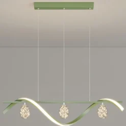 LED Pendant Light 100 cm Island Lights Dimmable Line Design Aluminum Stylish Minimalist Painted Finishes Dining Room Kitchen Lights 110-240V