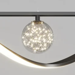 LED Pendant Light 100 cm Island Lights Dimmable Line Design Aluminum Stylish Minimalist Painted Finishes Dining Room Kitchen Lights 110-240V