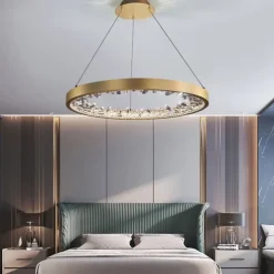 LED Pendant Light 60 cm Lantern Desgin Pendant Light Metal Electroplated Modern 220-240V