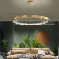 LED Pendant Light 60 cm Lantern Desgin Pendant Light Metal Electroplated Modern 220-240V