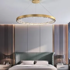 LED Pendant Light 60 cm Lantern Desgin Pendant Light Metal Electroplated Modern 220-240V