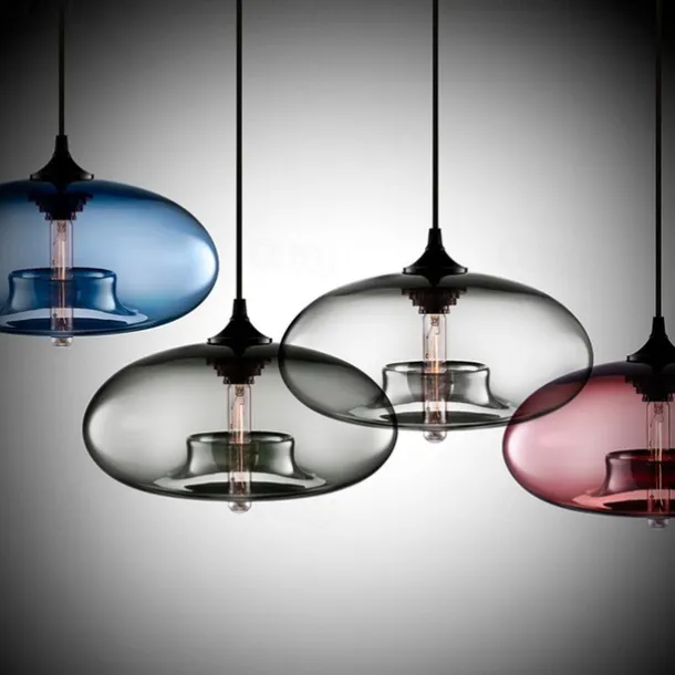 LED Pendant Light 28 cm Single Design Pendant Light Glass Electroplated Modern Nordic Style 110-240 V