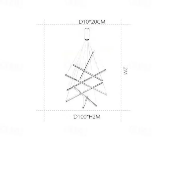 LED Pendant Light 3/5/7/9 Heads Cluster Design Sputnik Design Chandeliers for Dining Room Bedroom Pendant Lamps 110-240V ONLY DIMMABLE WITH REMOTE CONTROL