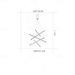 LED Pendant Light 3/5/7/9 Heads Cluster Design Sputnik Design Chandeliers for Dining Room Bedroom Pendant Lamps 110-240V ONLY DIMMABLE WITH REMOTE CONTROL