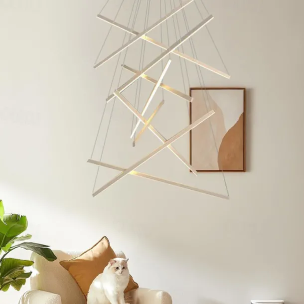 LED Pendant Light 3/5/7/9 Heads Cluster Design Sputnik Design Chandeliers for Dining Room Bedroom Pendant Lamps 110-240V ONLY DIMMABLE WITH REMOTE CONTROL